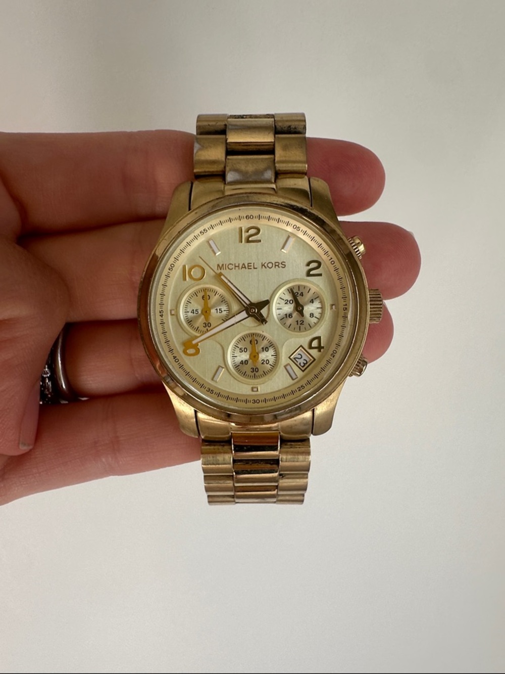 Michael Kors Gold-Tone Women’s Chronograph Watch